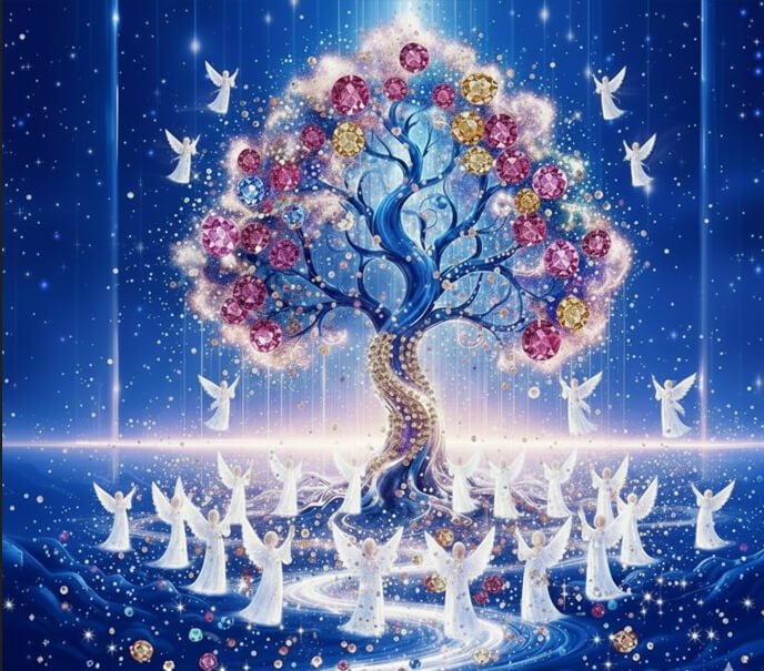 Angels around the Lote Tree