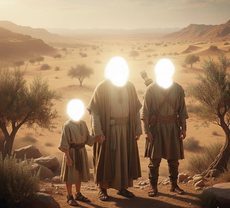 Abraham and his two sons – Ishmael and Isaac