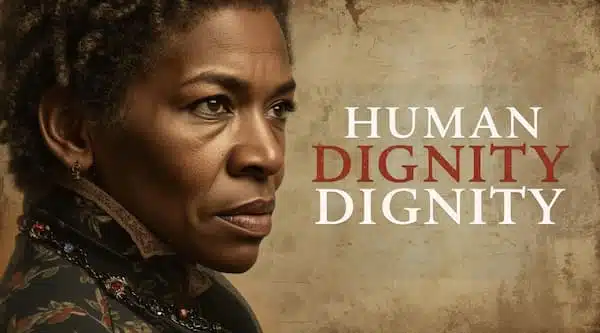 Human Dignity Portrait emphasizing human dignity theme.